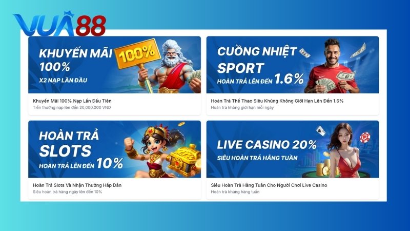 Các chương trình ưu đãi độc quyền chỉ có tại nhà cái