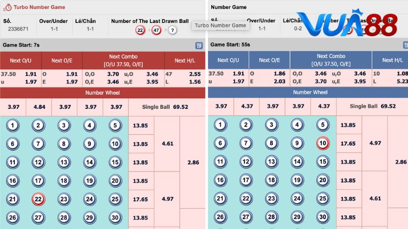 Number Game được bet thủ khi đợi chờ kết quả mở thưởng của trò chơi khác  