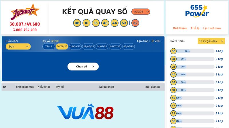 Ai muốn chinh phục Jackpot tiền tỷ có thể thử vận may với game Power 6/55